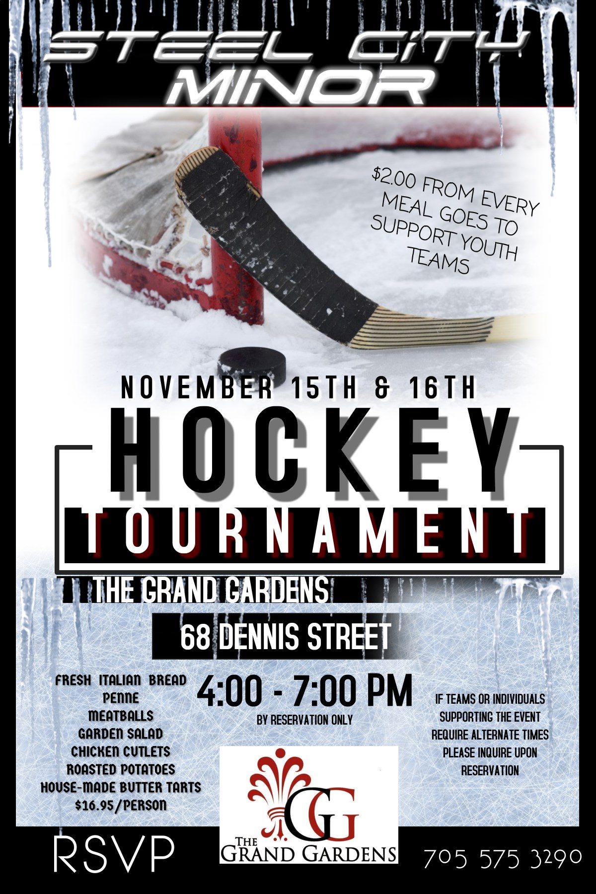 20192020 > STEEL CITY TOURNAMENT > Tournament Calendar > Steel City Dinner (Sault Major Hockey)